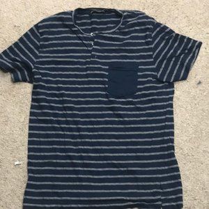 Men's Kenneth Cole Blue & Gray T Shirt Size Medium